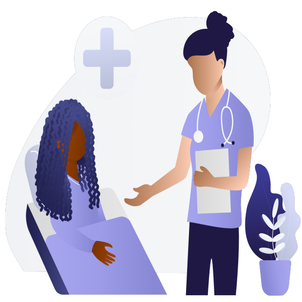 Black Nurse and Patient 3_M41750